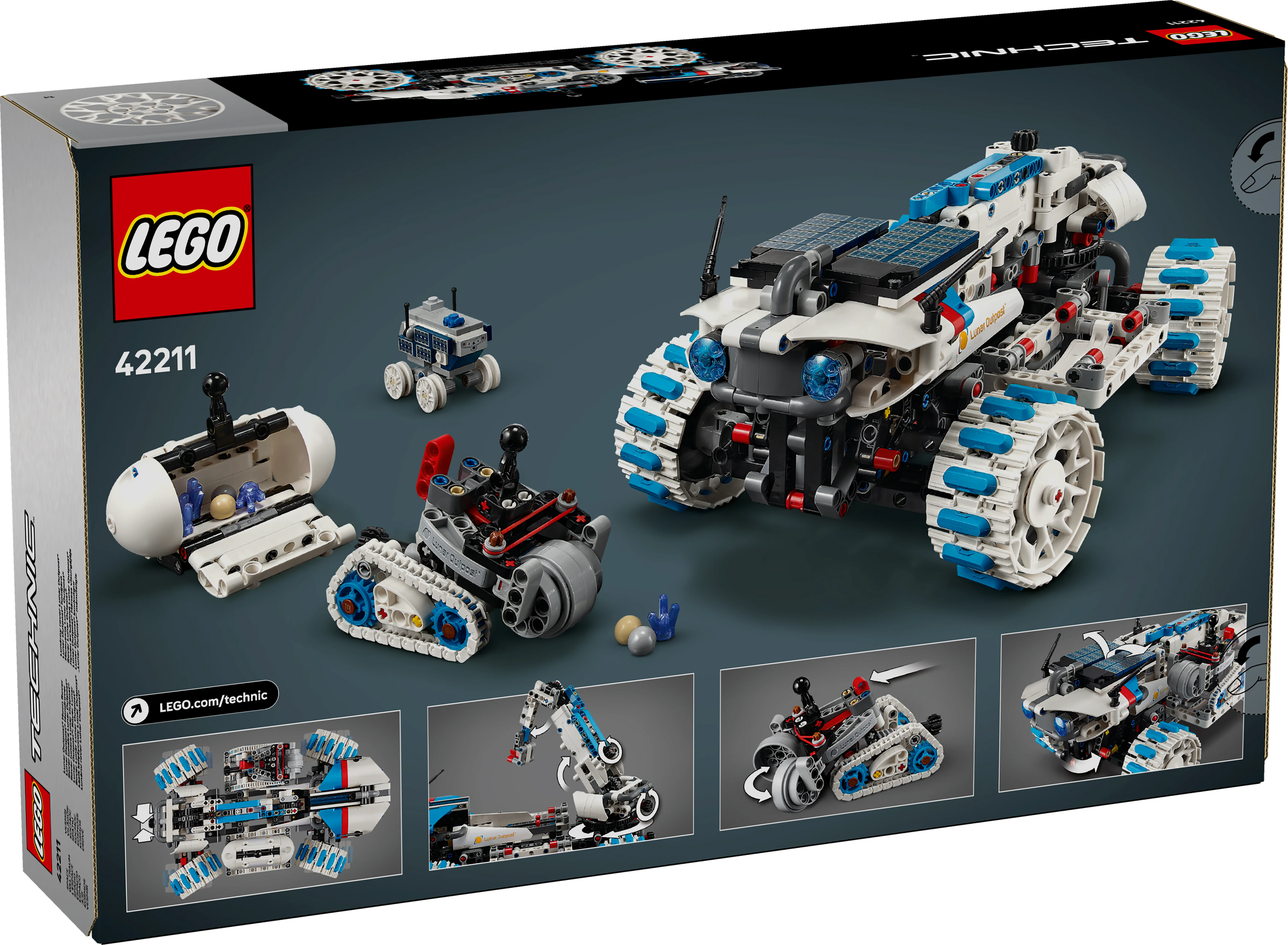 LEGO® 42211 Technic Lunar Outpost™ Mondrover-Raumfahrzeug
