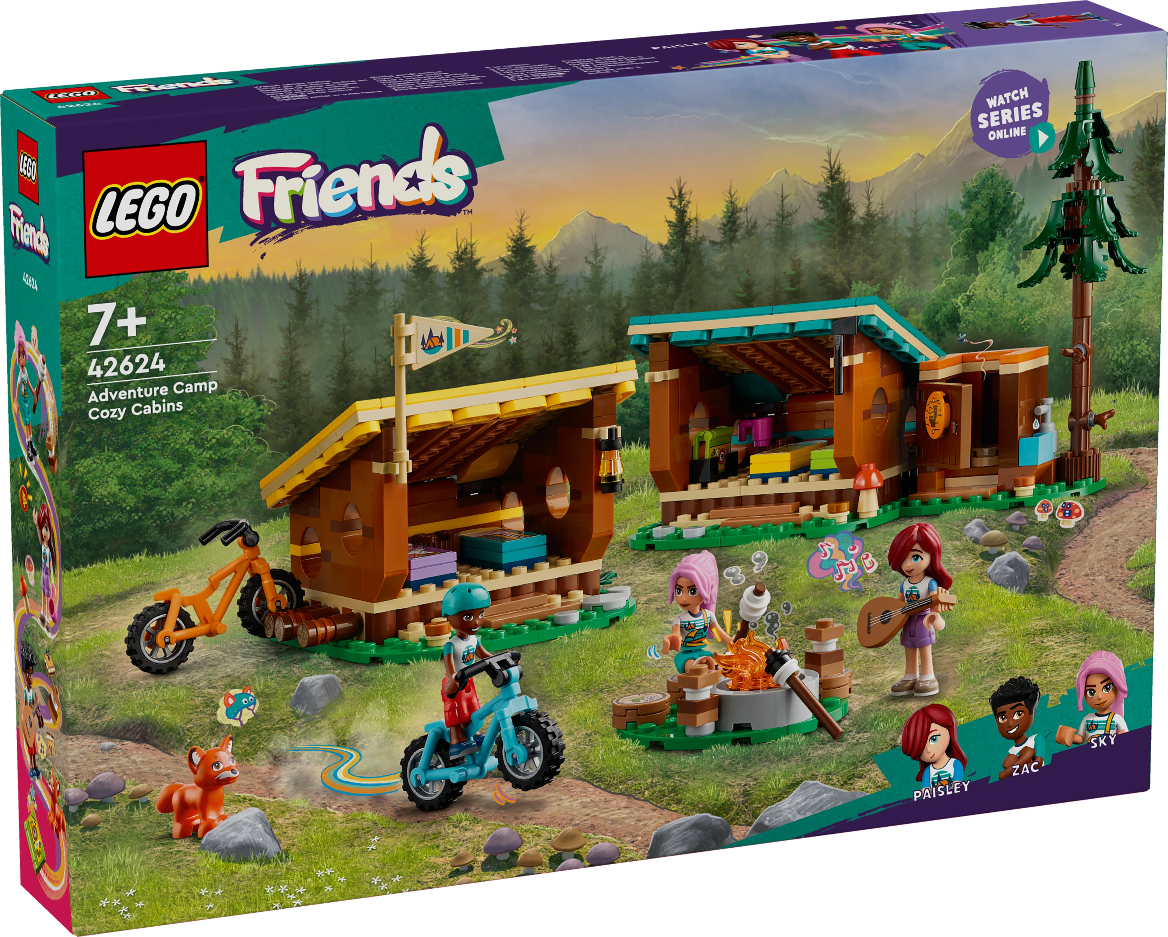 LEGO® 42624 Friends Gemütliche Hütten im Abenteuercamp