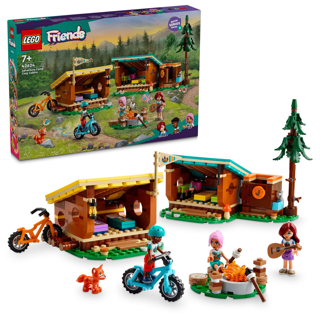 LEGO® 42624 Friends Gemütliche Hütten im Abenteuercamp