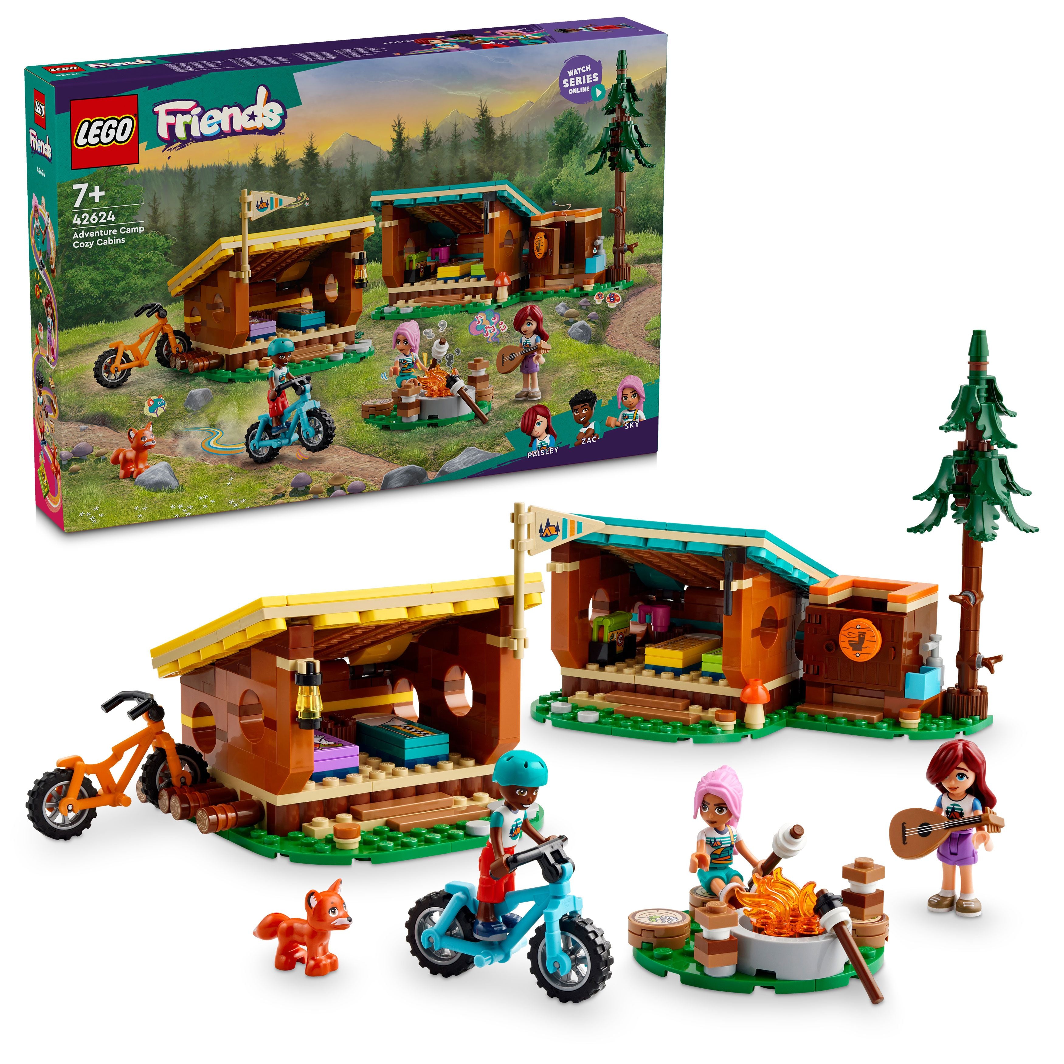 LEGO® 42624 Friends Gemütliche Hütten im Abenteuercamp