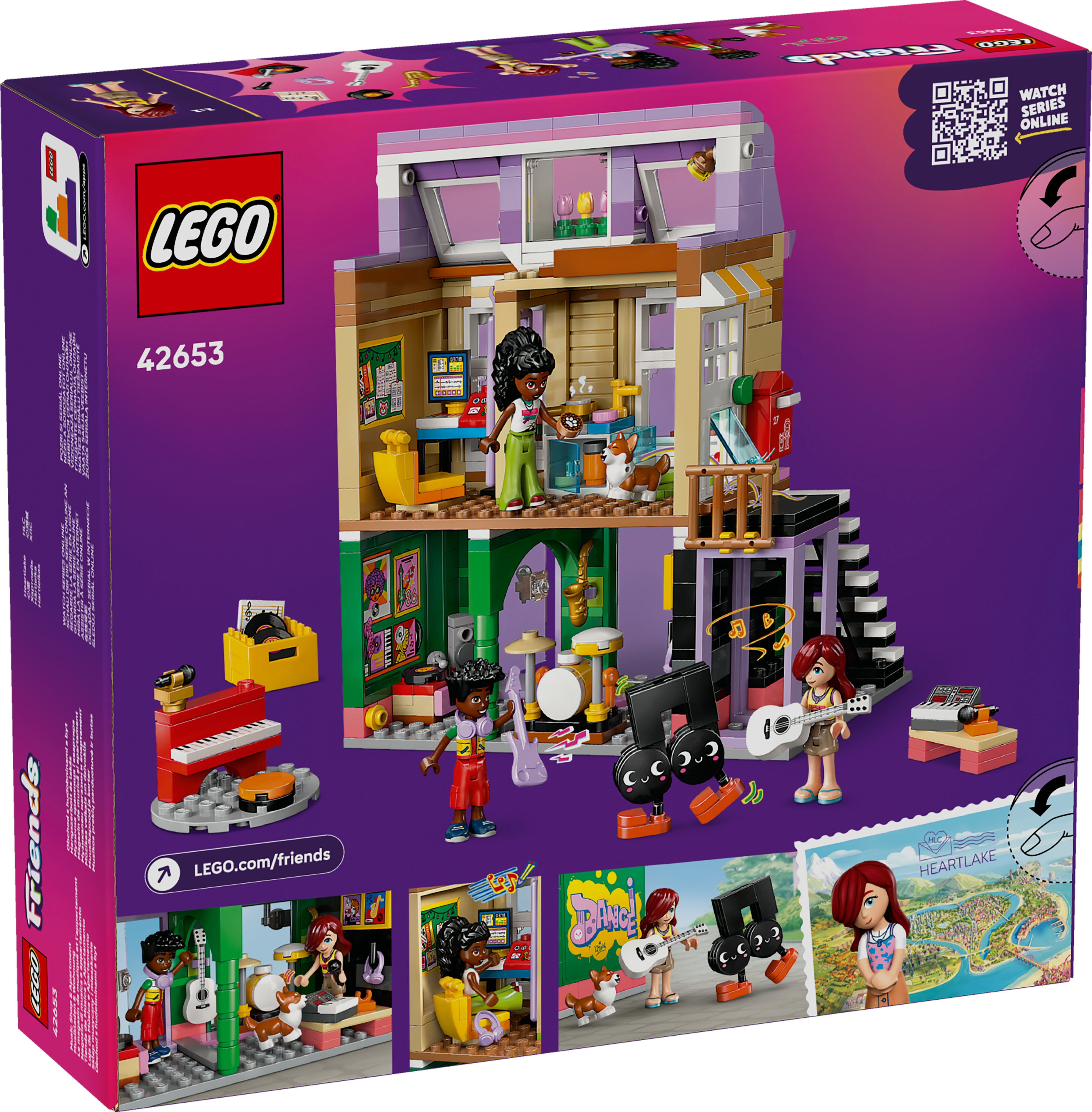 LEGO® 42653 Friends Musikladen & Wohnung