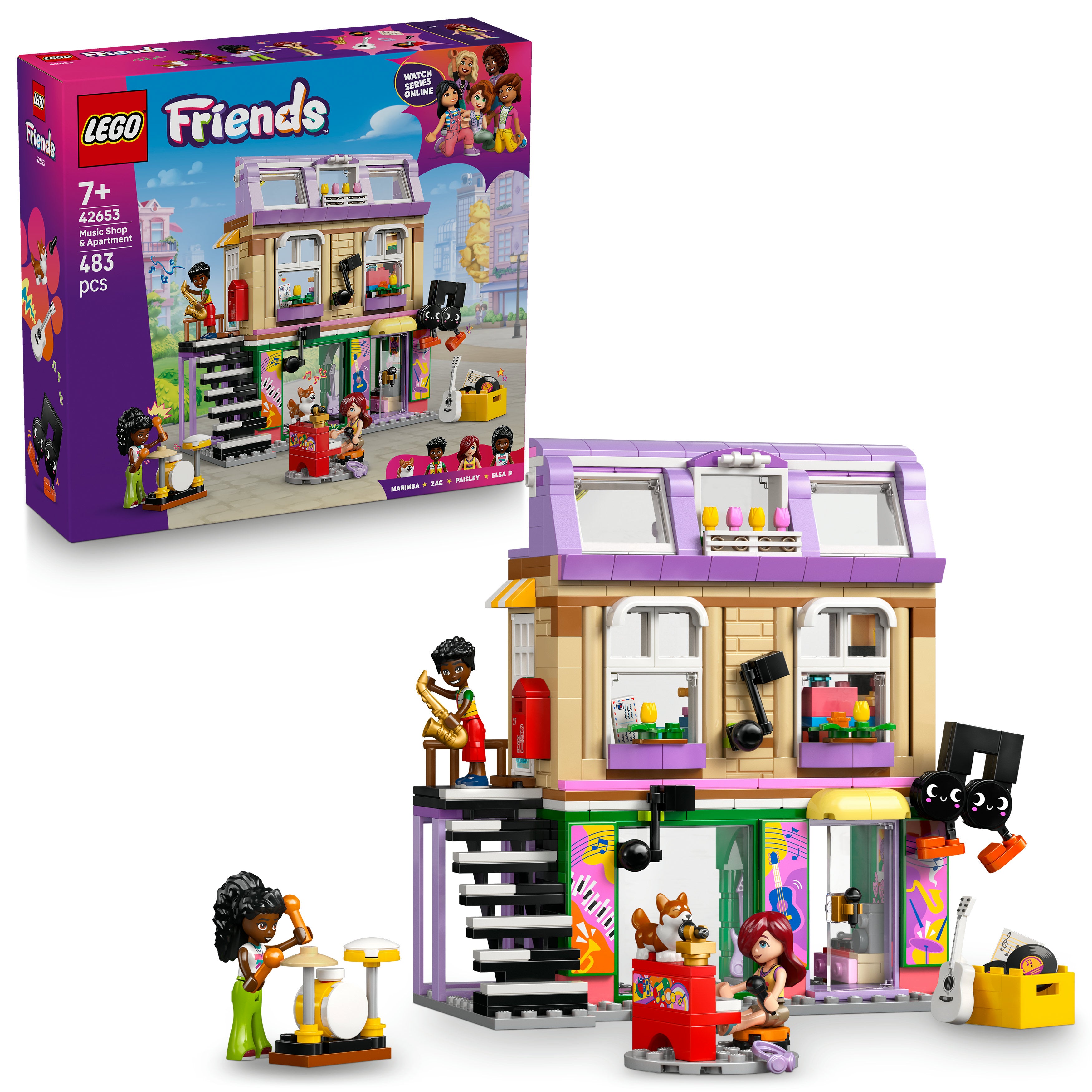 LEGO® 42653 Friends Musikladen & Wohnung