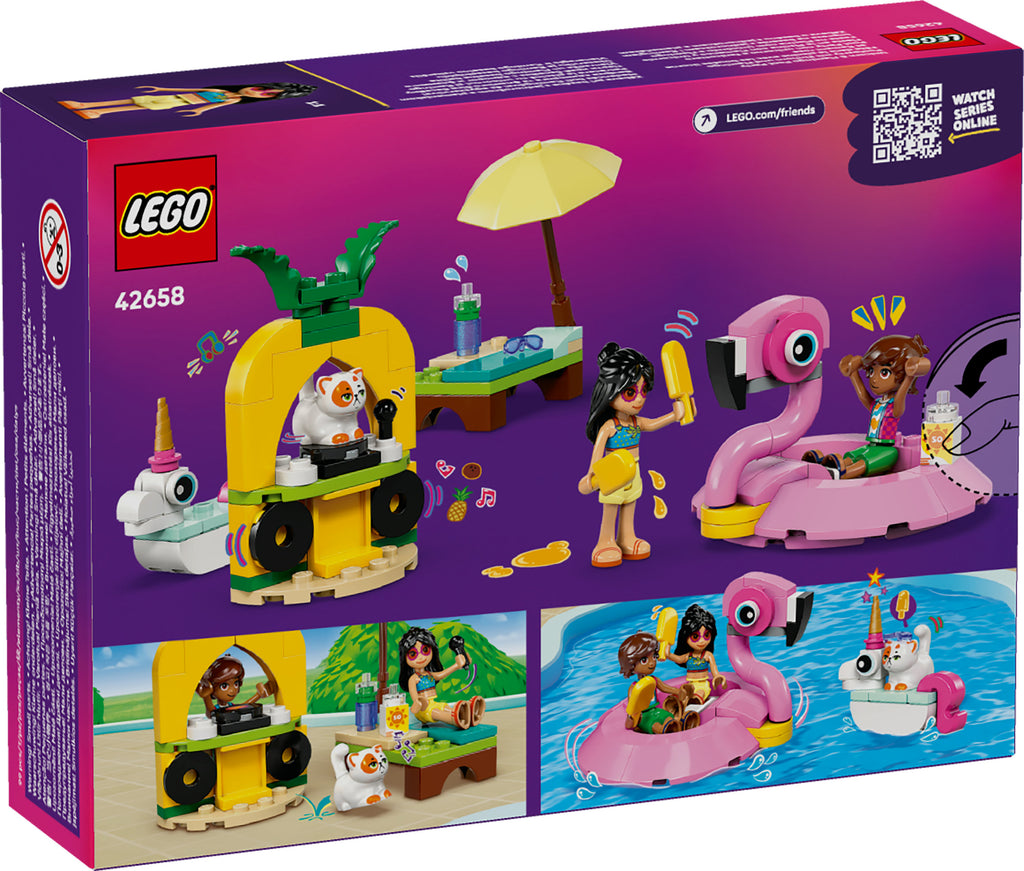 LEGO® 42658 Friends Poolparty mit Einhorn und Flamingo