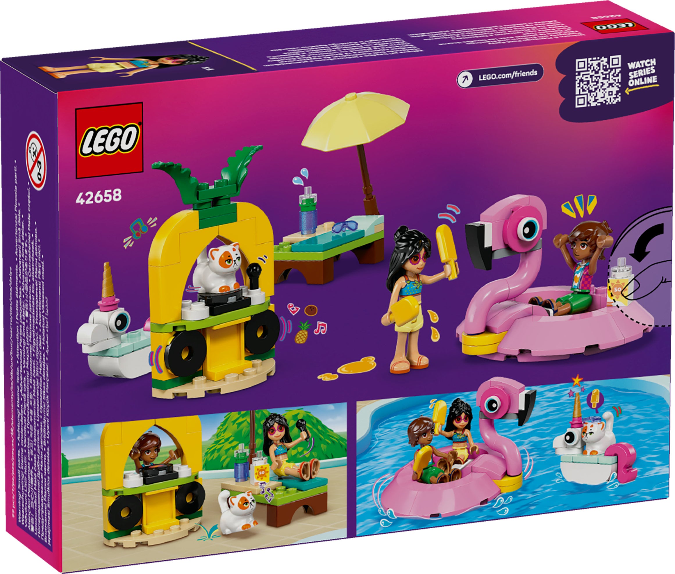 LEGO® 42658 Friends Poolparty mit Einhorn und Flamingo