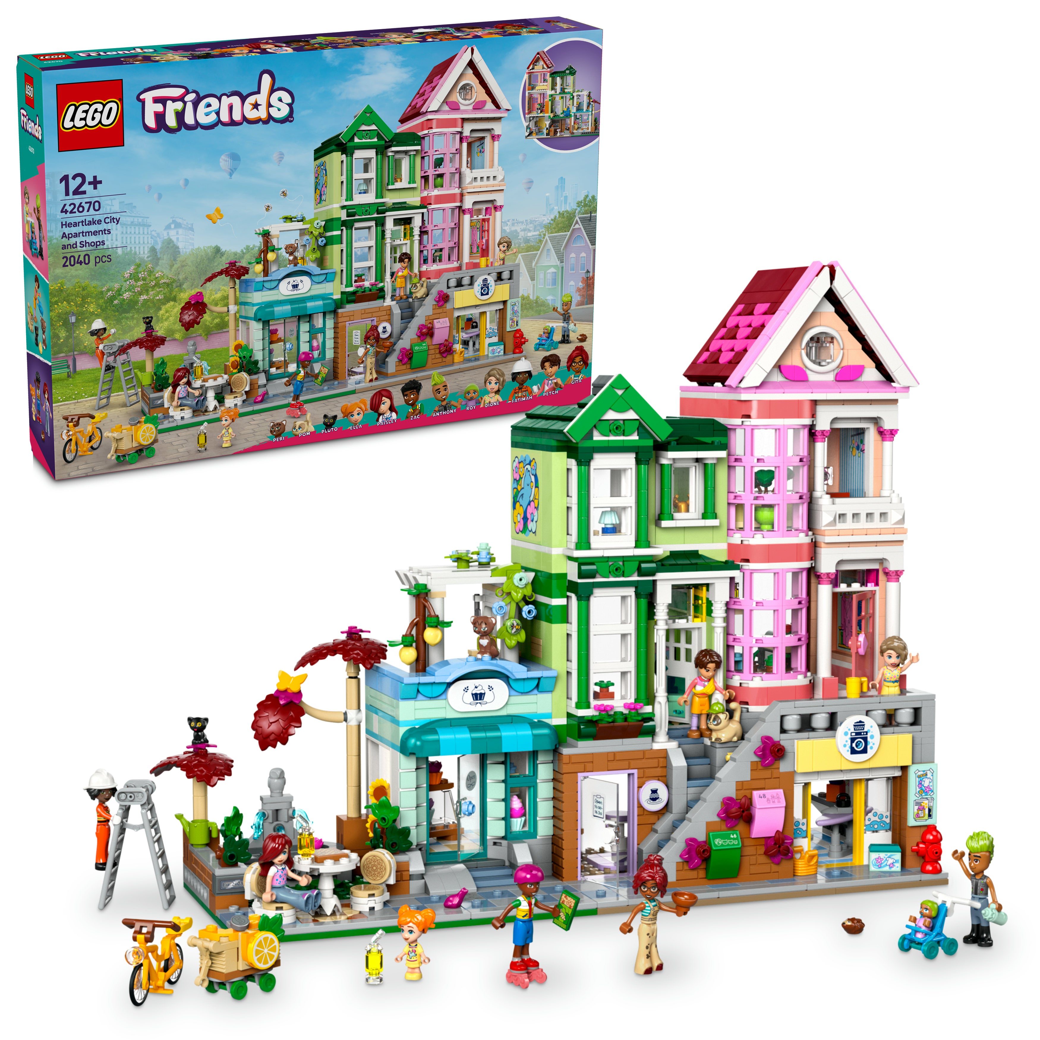 LEGO® 42670 Friends Heartlake City Wohn- und Einkaufsstraße