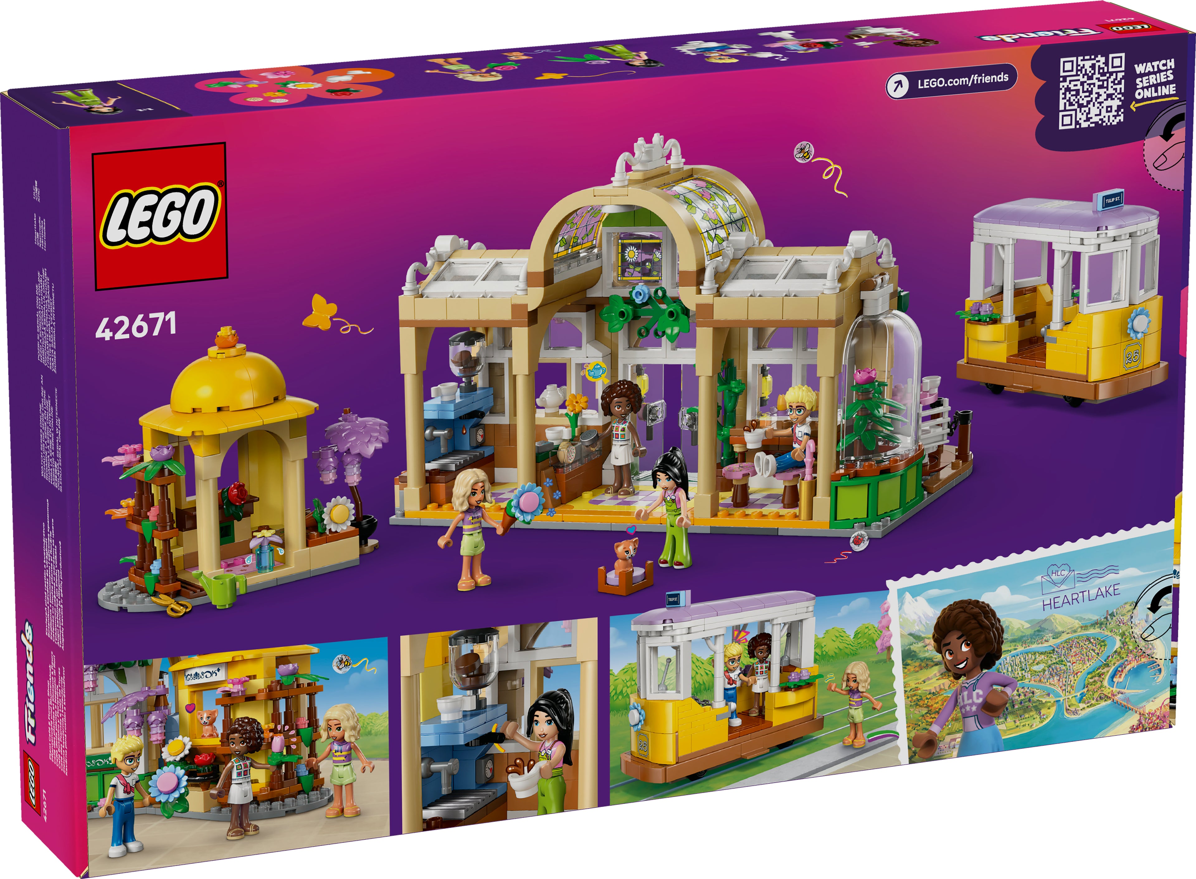 LEGO® 42671 Friends Pflanzencafé und Blumenkiosk