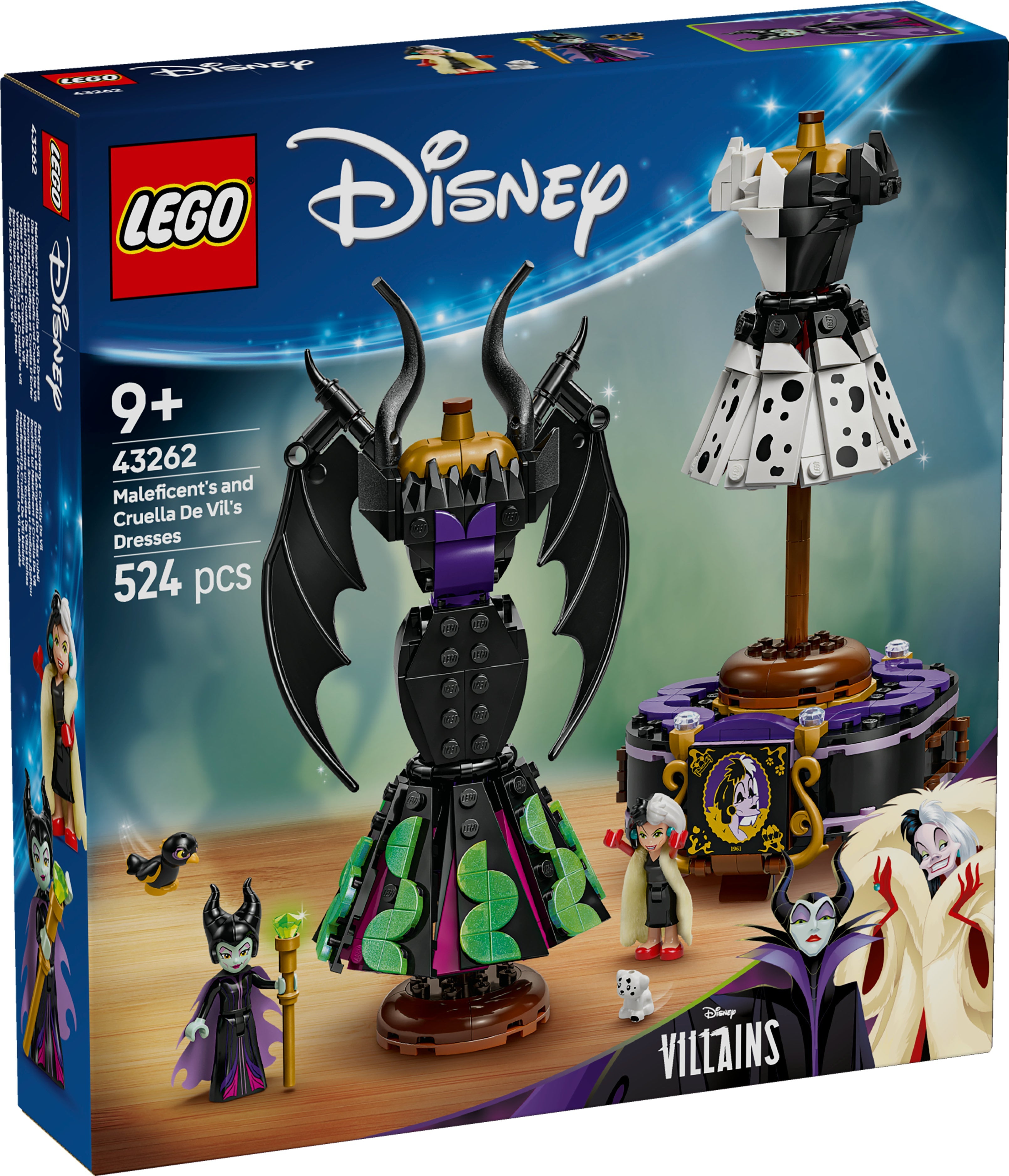 LEGO® 43262 ǀ Disney Bösewichte Die Kleider von Malefiz und Cruella De Vil