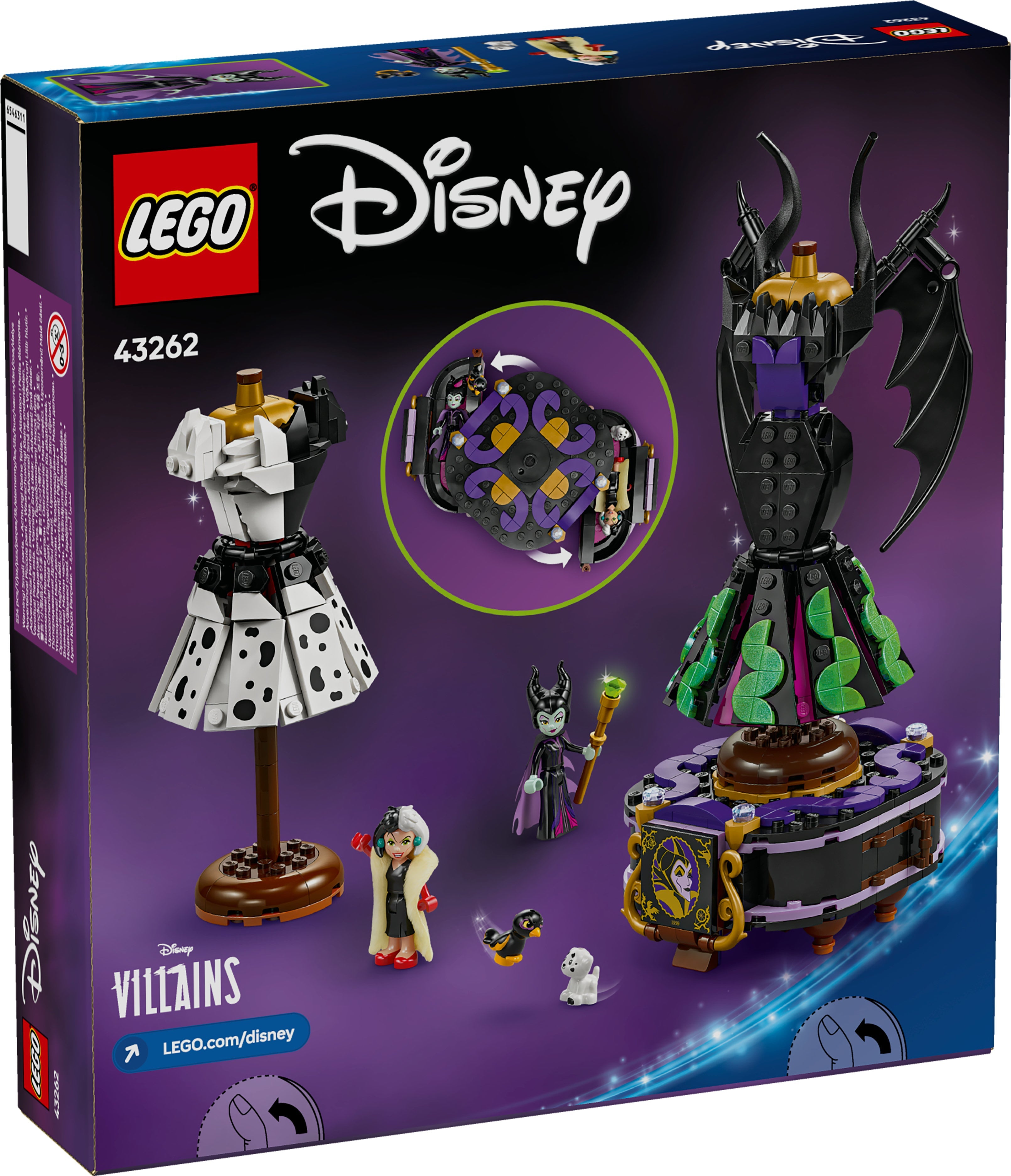 LEGO® 43262 ǀ Disney Bösewichte Die Kleider von Malefiz und Cruella De Vil