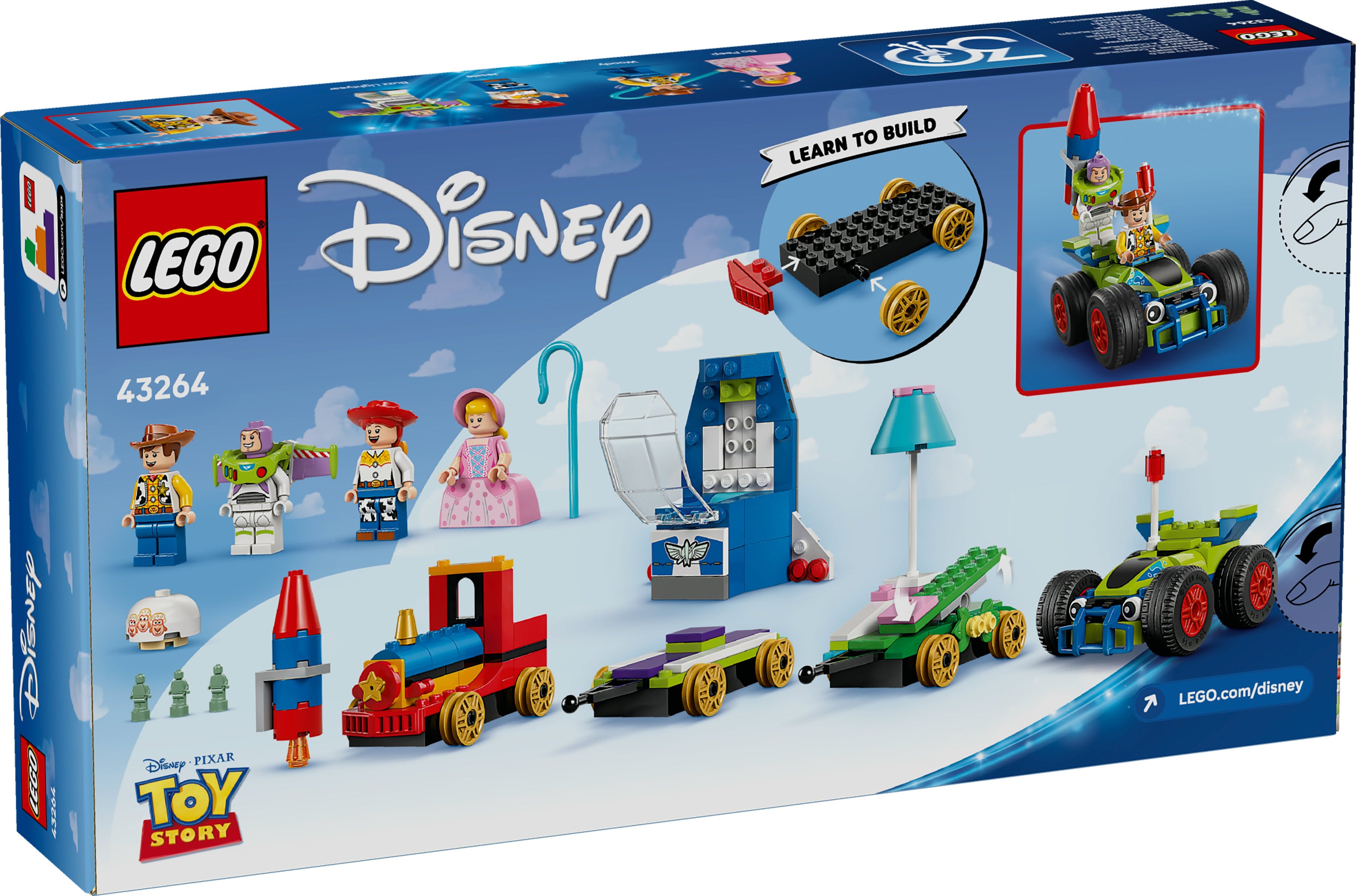 LEGO® 43264 ǀ Disney and Pixar’s Toy Story Partyzug und das Auto RC aus Toy Story