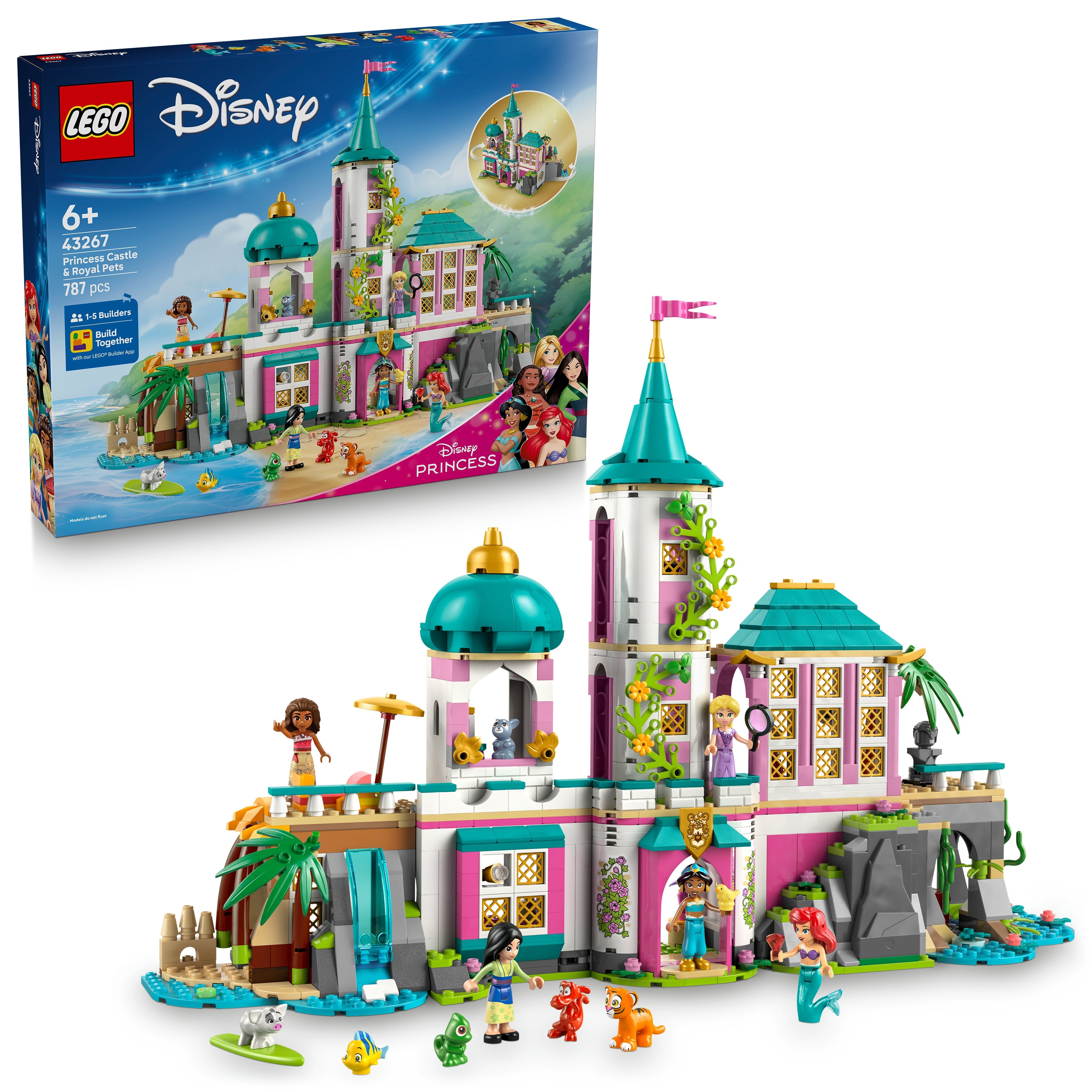 LEGO® 43267 ǀ Disney Prinzessinnenschloss mit Haustieren