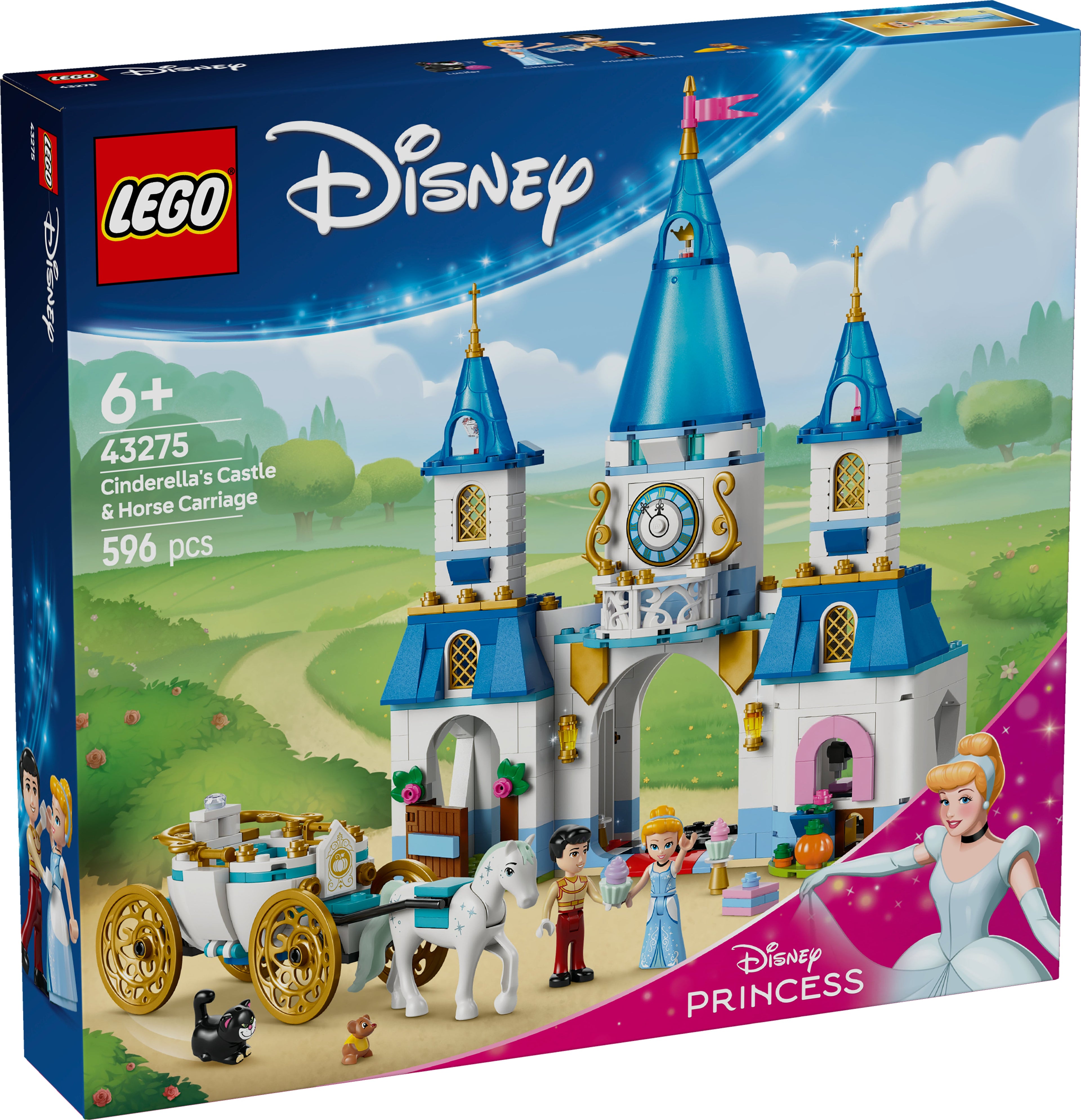 LEGO® 43275 ǀ Disney Princess Cinderellas Schloss und Pferdekutsche