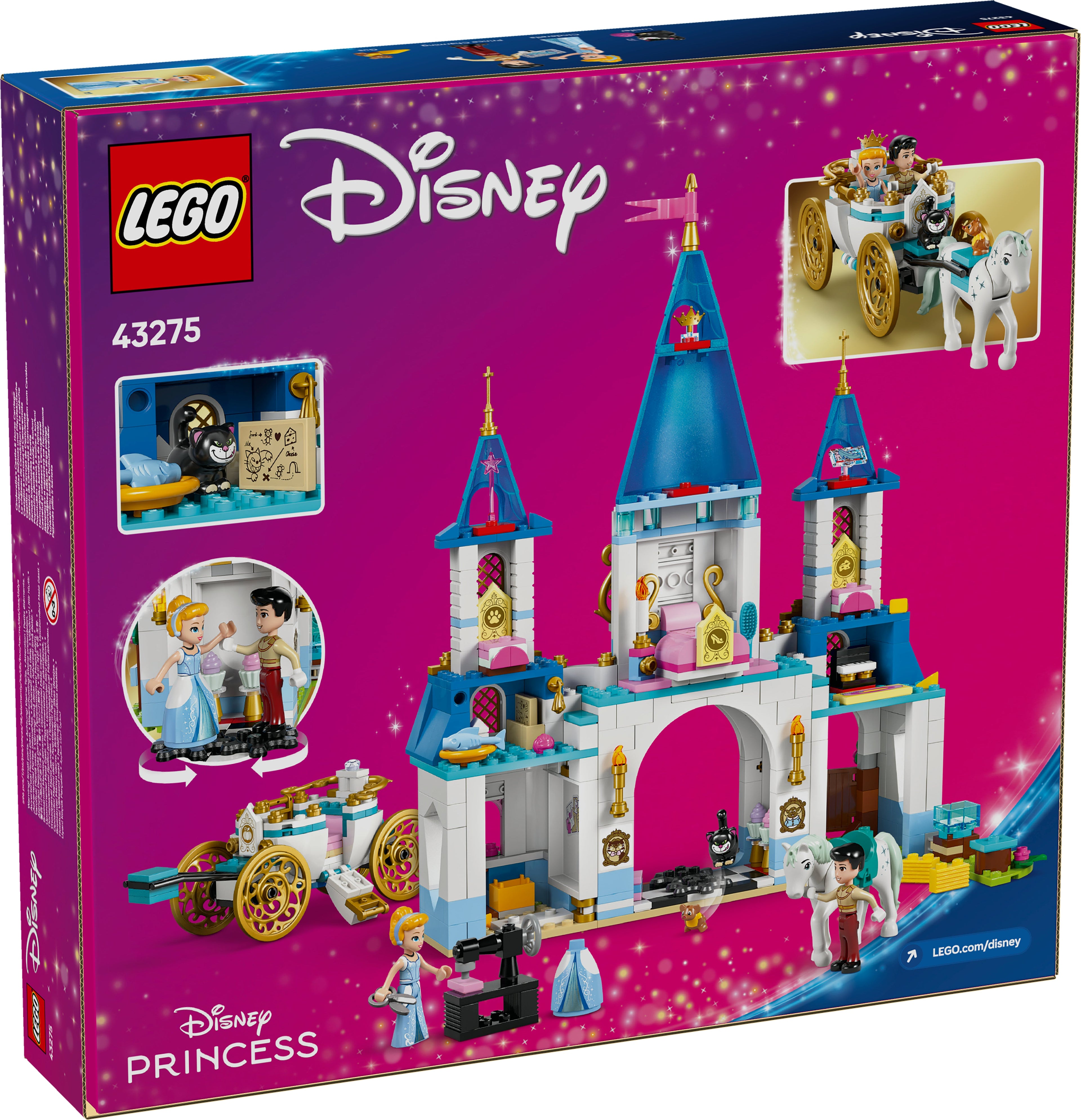LEGO® 43275 ǀ Disney Princess Cinderellas Schloss und Pferdekutsche