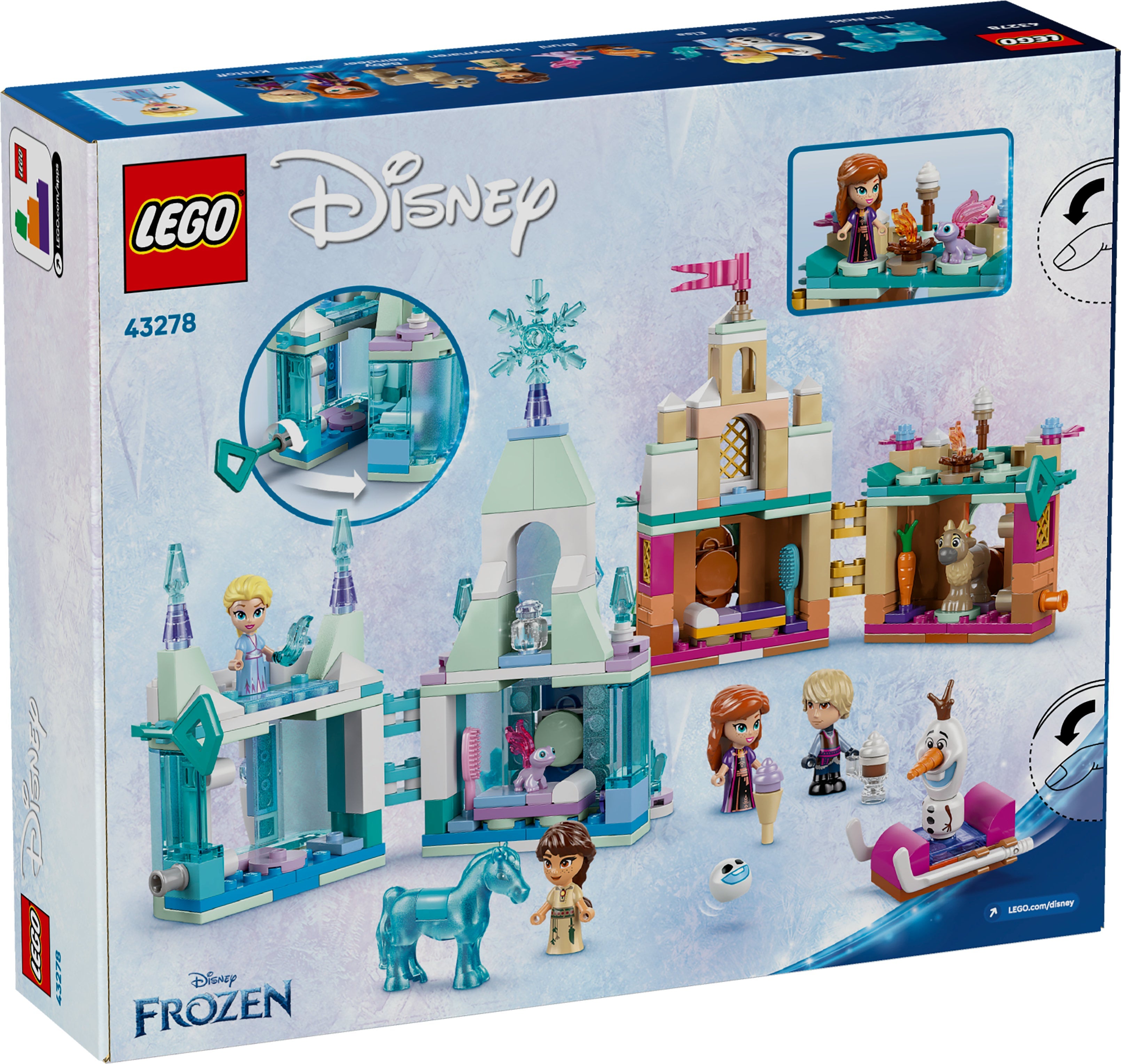 LEGO® 43278 ǀ Disney Frozen Schloss Arendelle und Elsas Eispalast