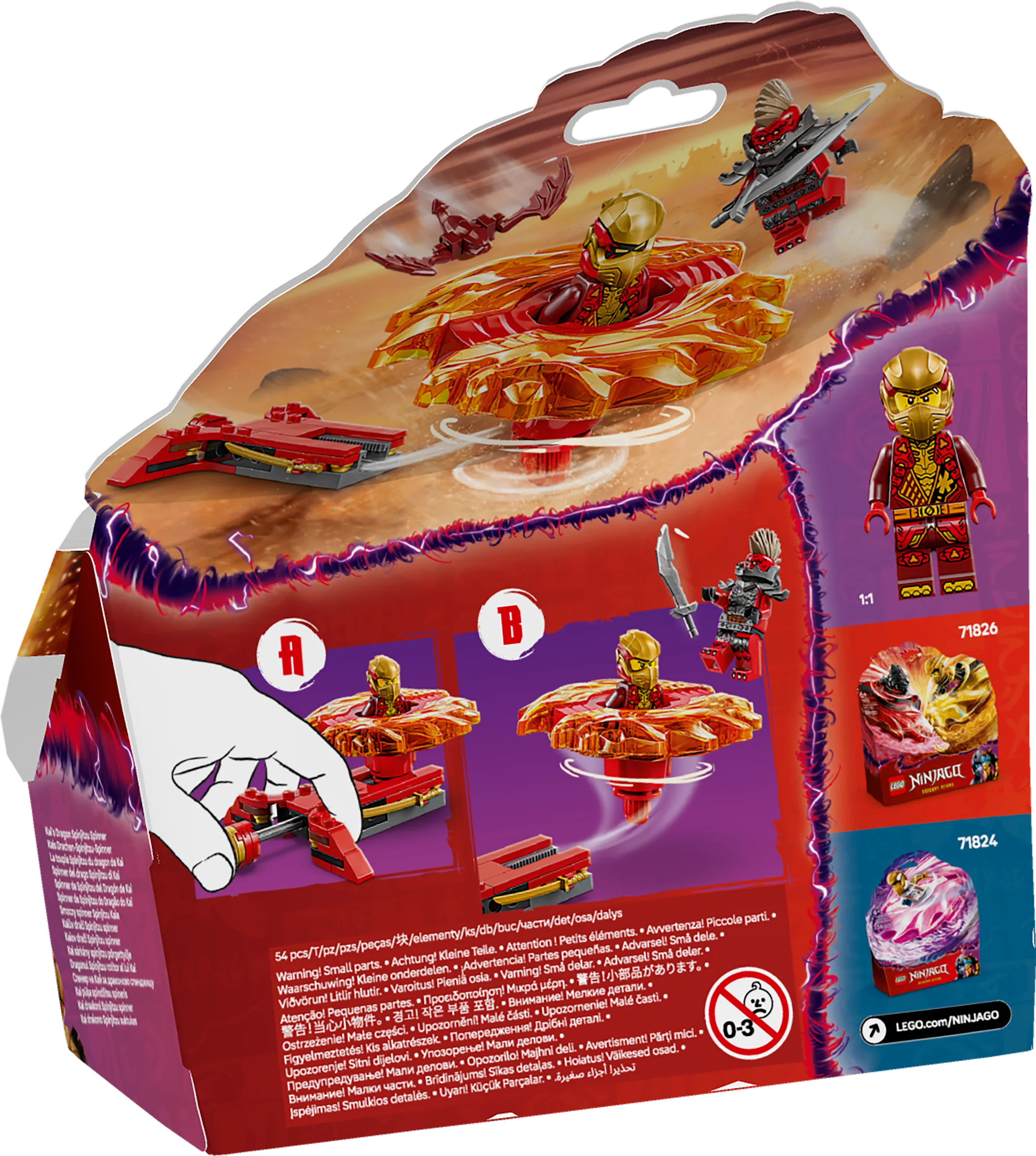 LEGO® 71823 NINJAGO® Kais Drachen-Spinjitzu-Spinner