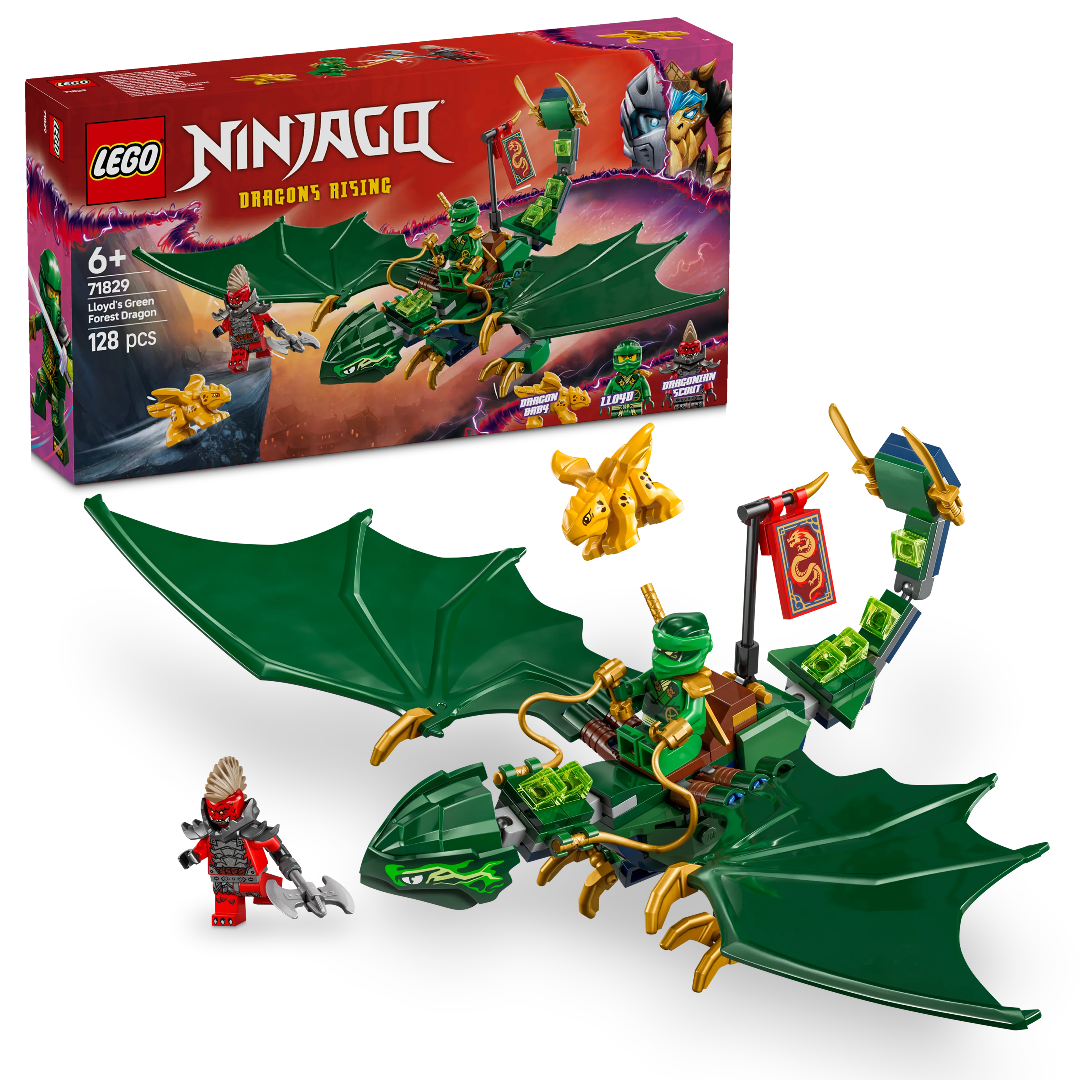 LEGO® 71829 NINJAGO® Lloyds grüner Walddrache