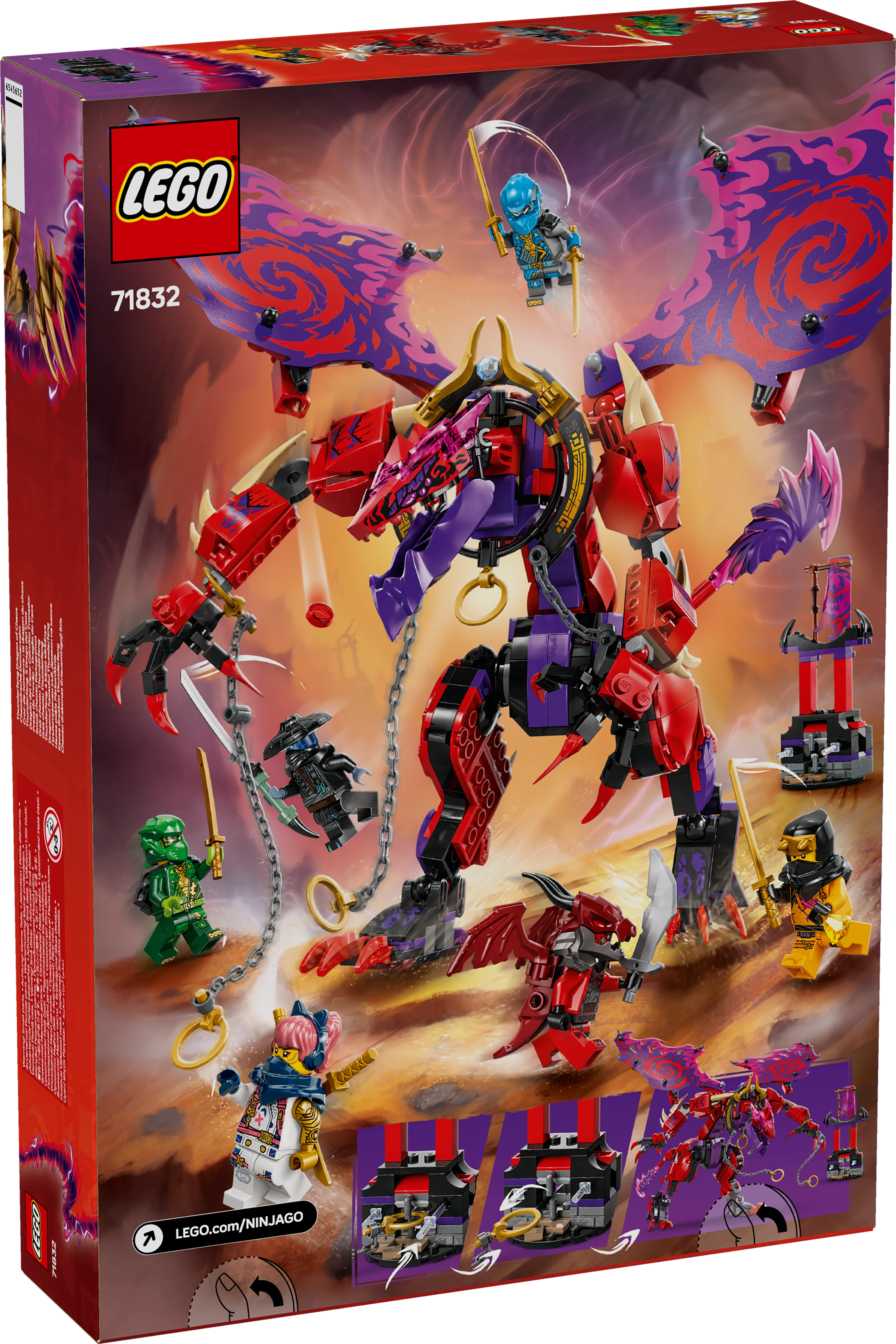 LEGO® 71832 NINJAGO® Chaosdrache Donnerzahn