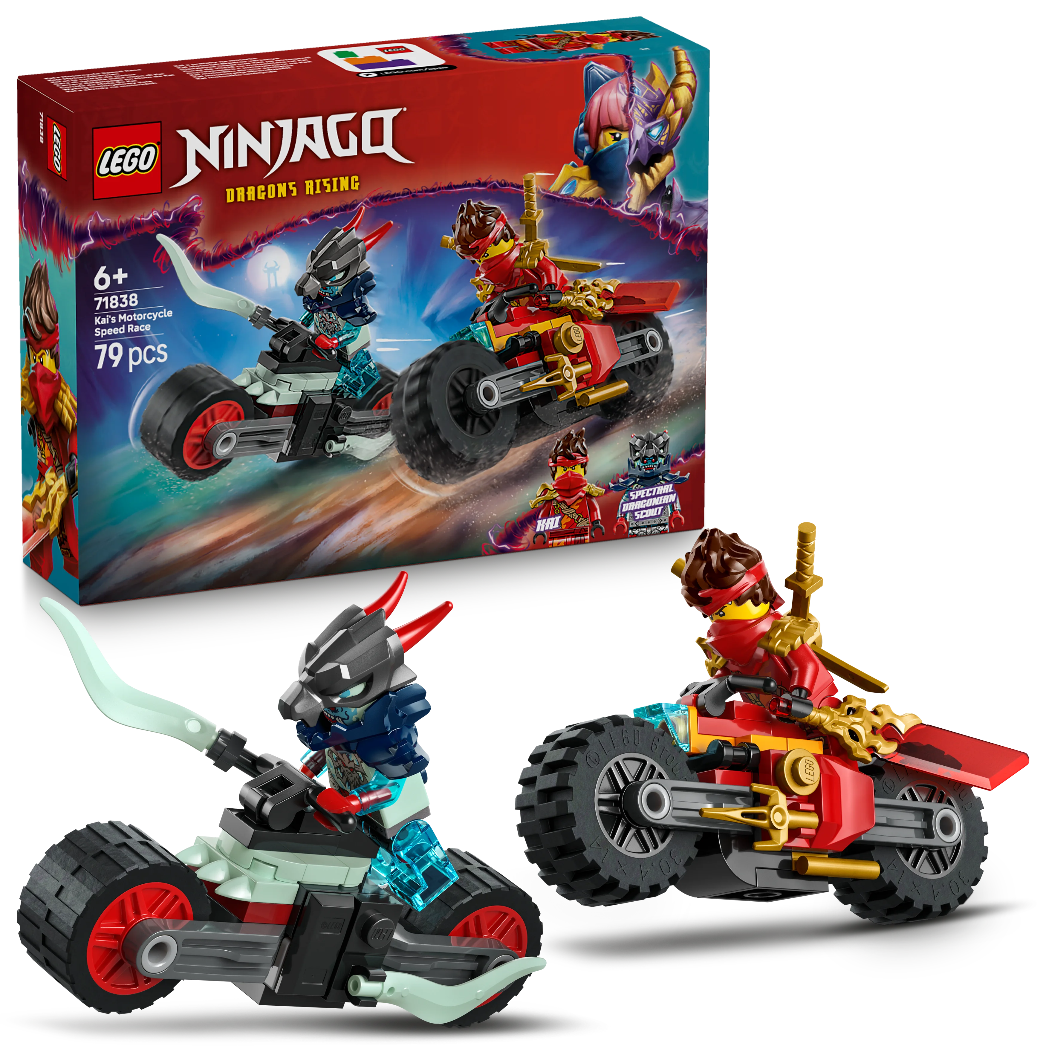 LEGO® 71838 NINJAGO® Kais Motorradrennen