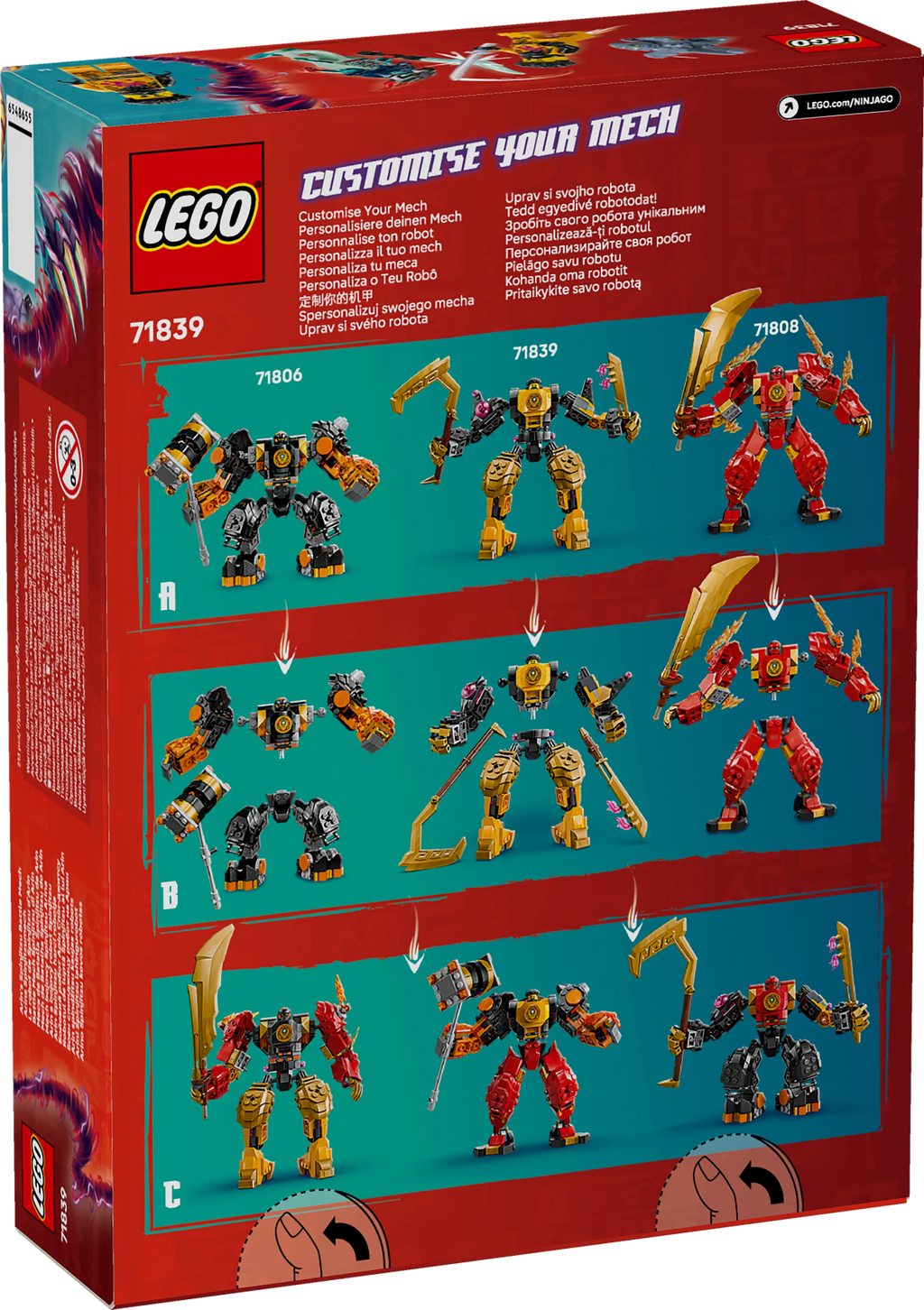LEGO® 71839 NINJAGO® Arins Spinjitzumech