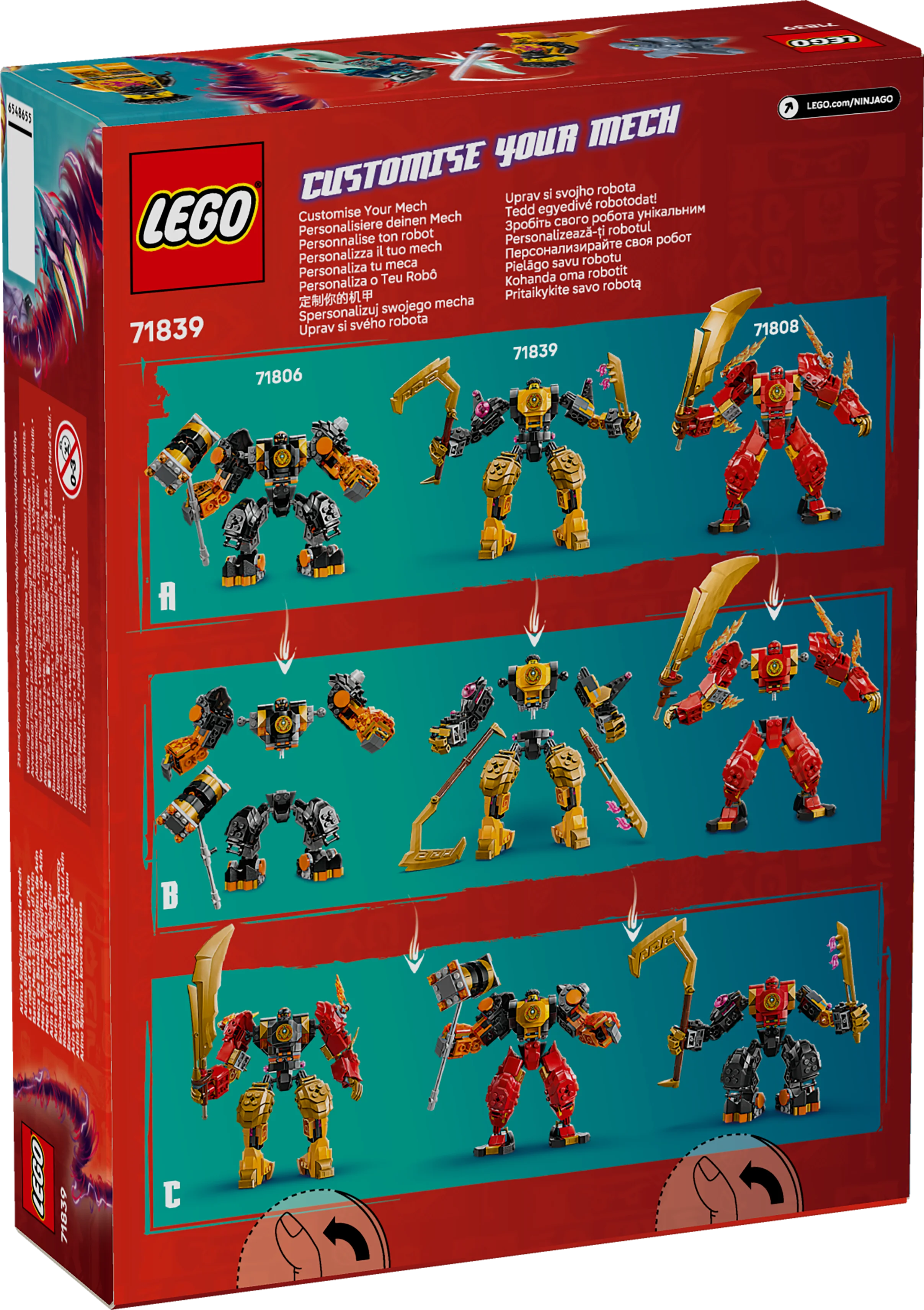 LEGO® 71839 NINJAGO® Arins Spinjitzumech