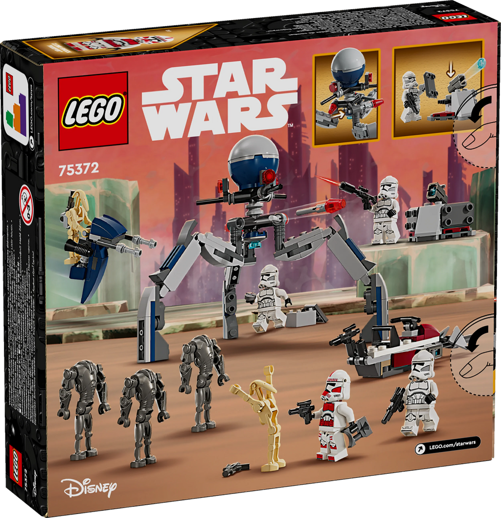 LEGO® Star Wars™ Clone Trooper™ & Battle Droid™ Battle Pack (75372)