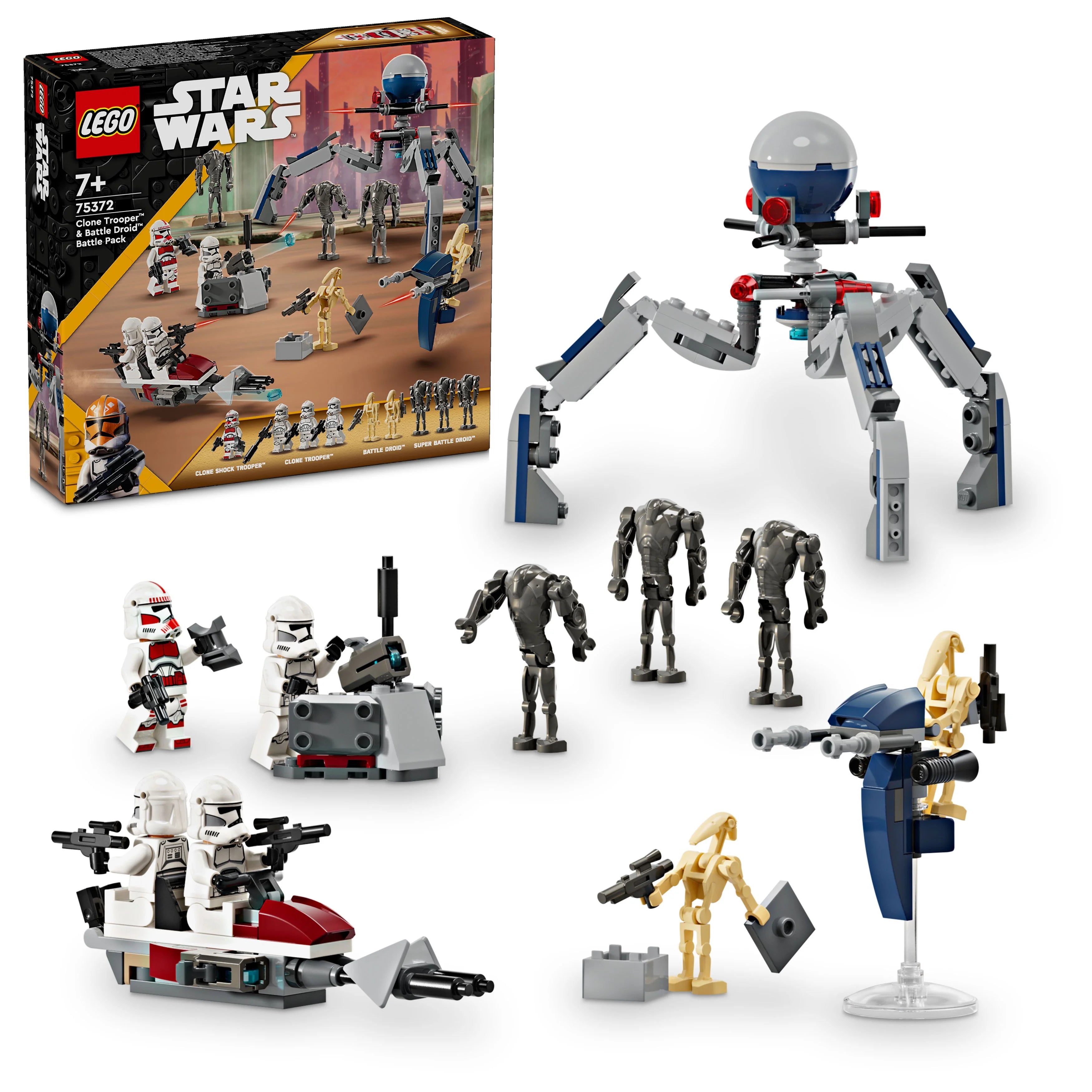 LEGO® Star Wars™ Clone Trooper™ & Battle Droid™ Battle Pack (75372)