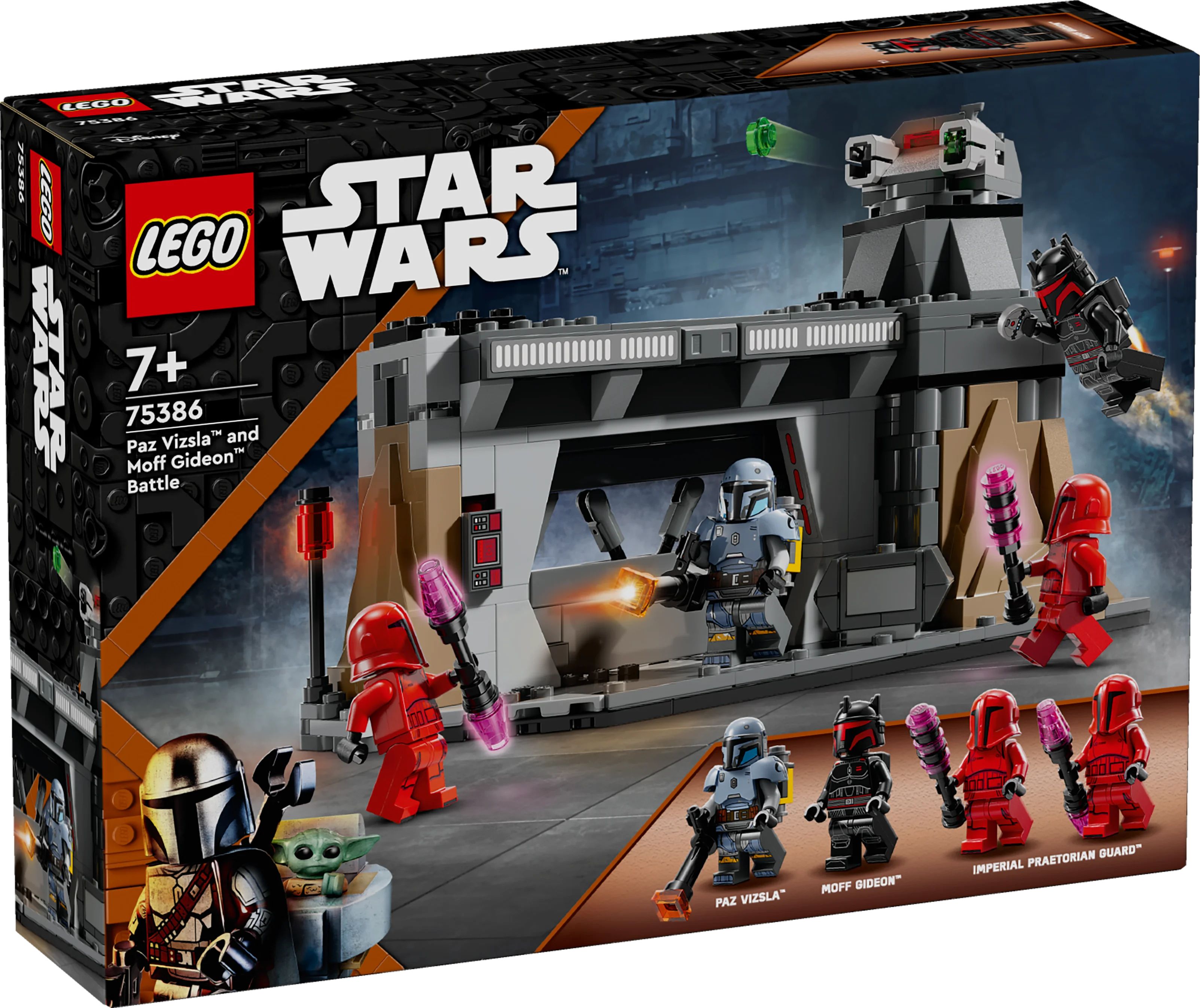 LEGO® Star Wars™ Duell zwischen Paz Vizsla™ und Moff Gideon™ (75386)