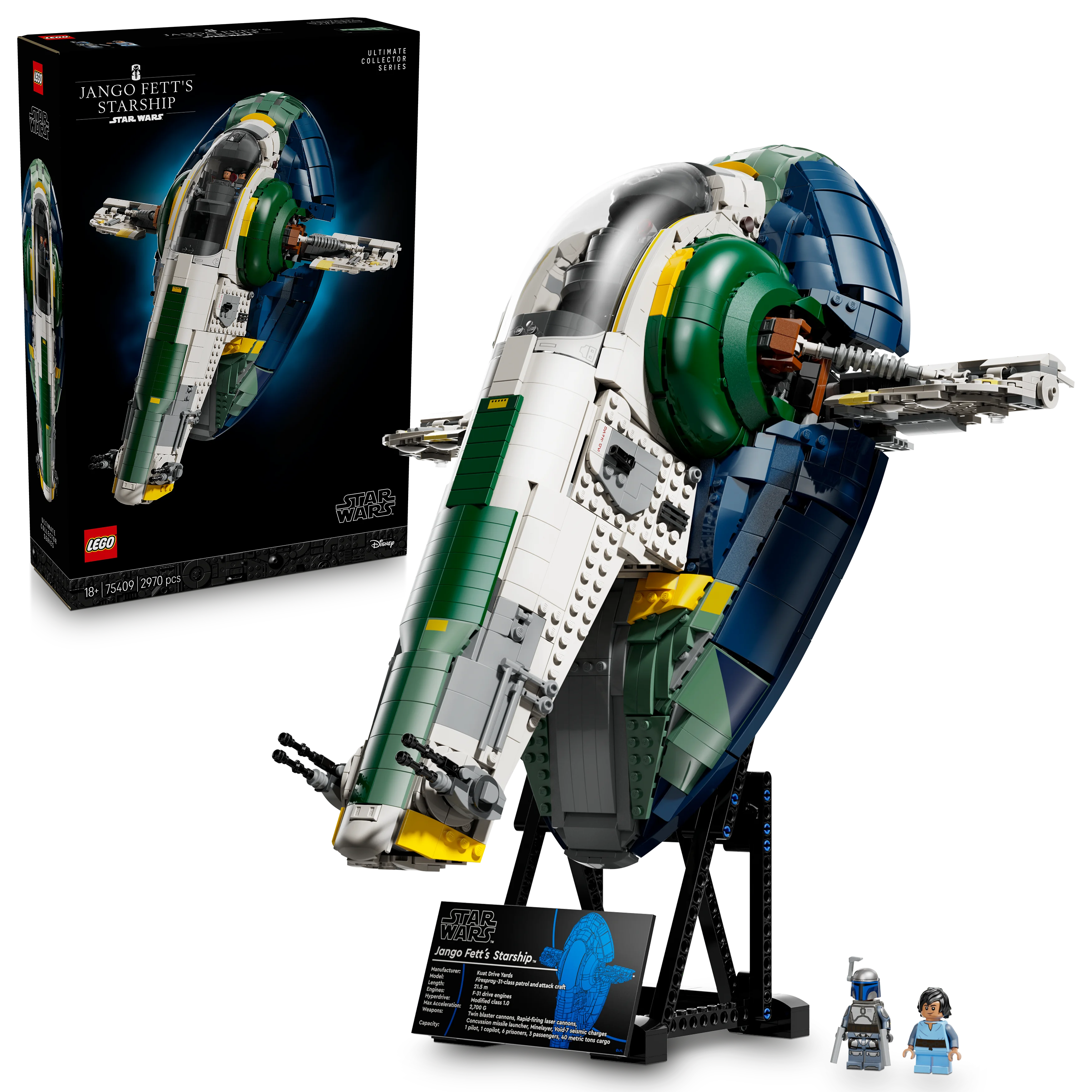 LEGO® Star Wars™ Jango Fetts Sternenschiff der Firespray-Klasse (75409)