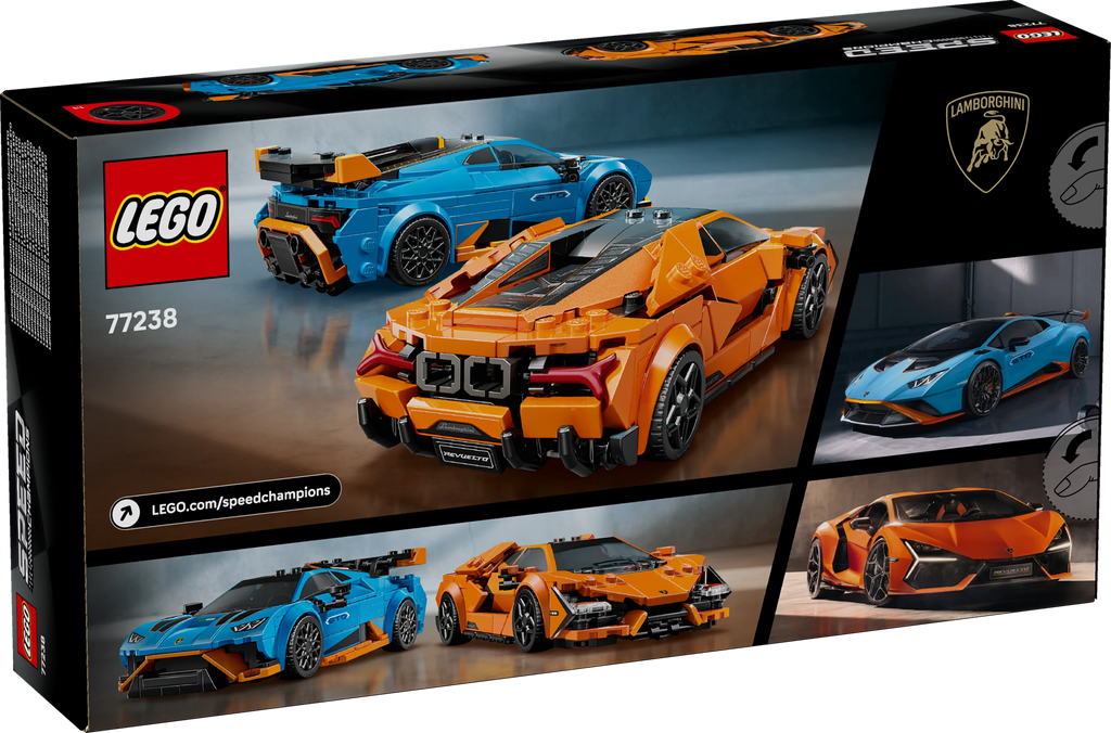 LEGO® 77238 Speed Champions Lamborghini Revuelto und Huracán STO