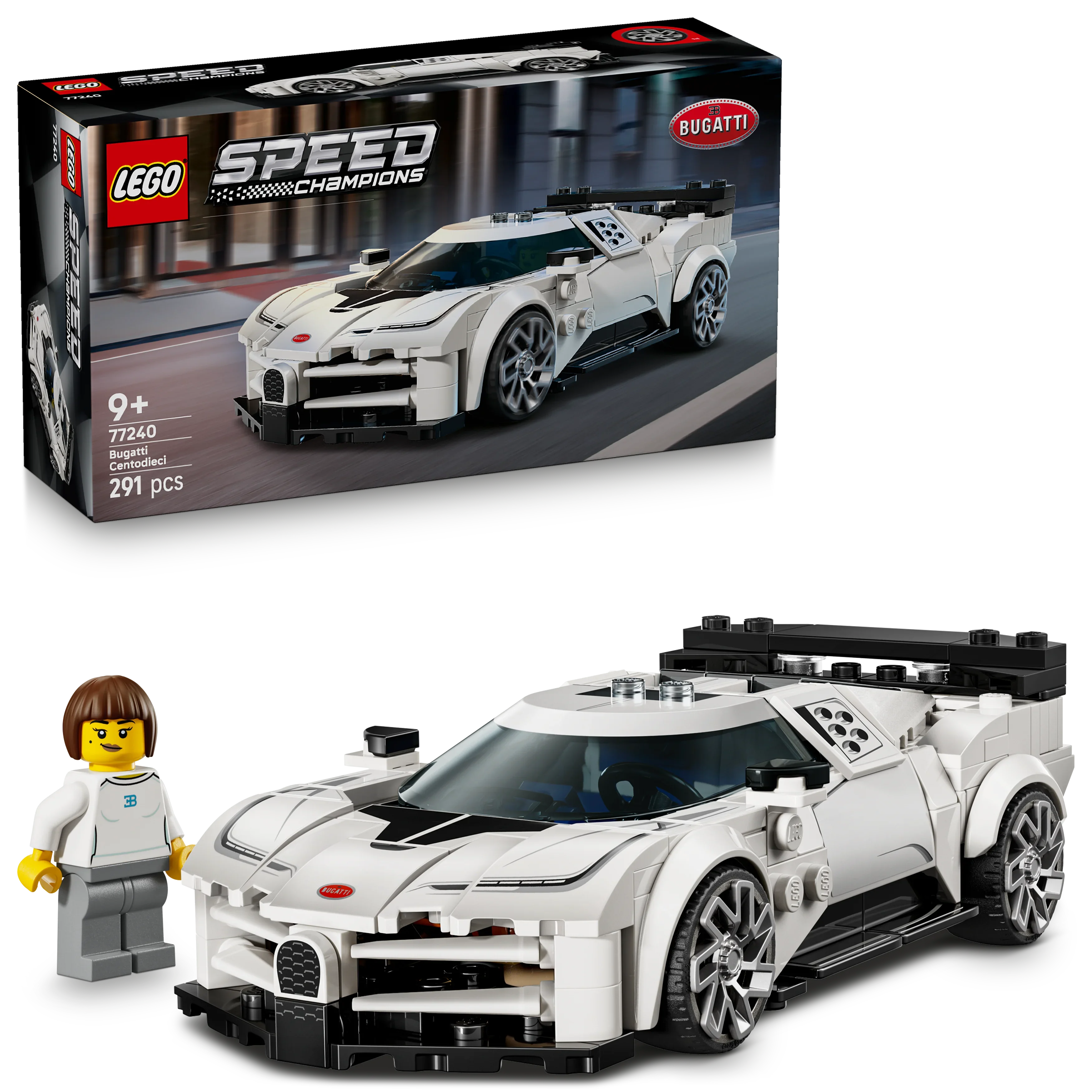 LEGO® 77240 Speed Champions Bugatti Centodieci Hypersportwagen