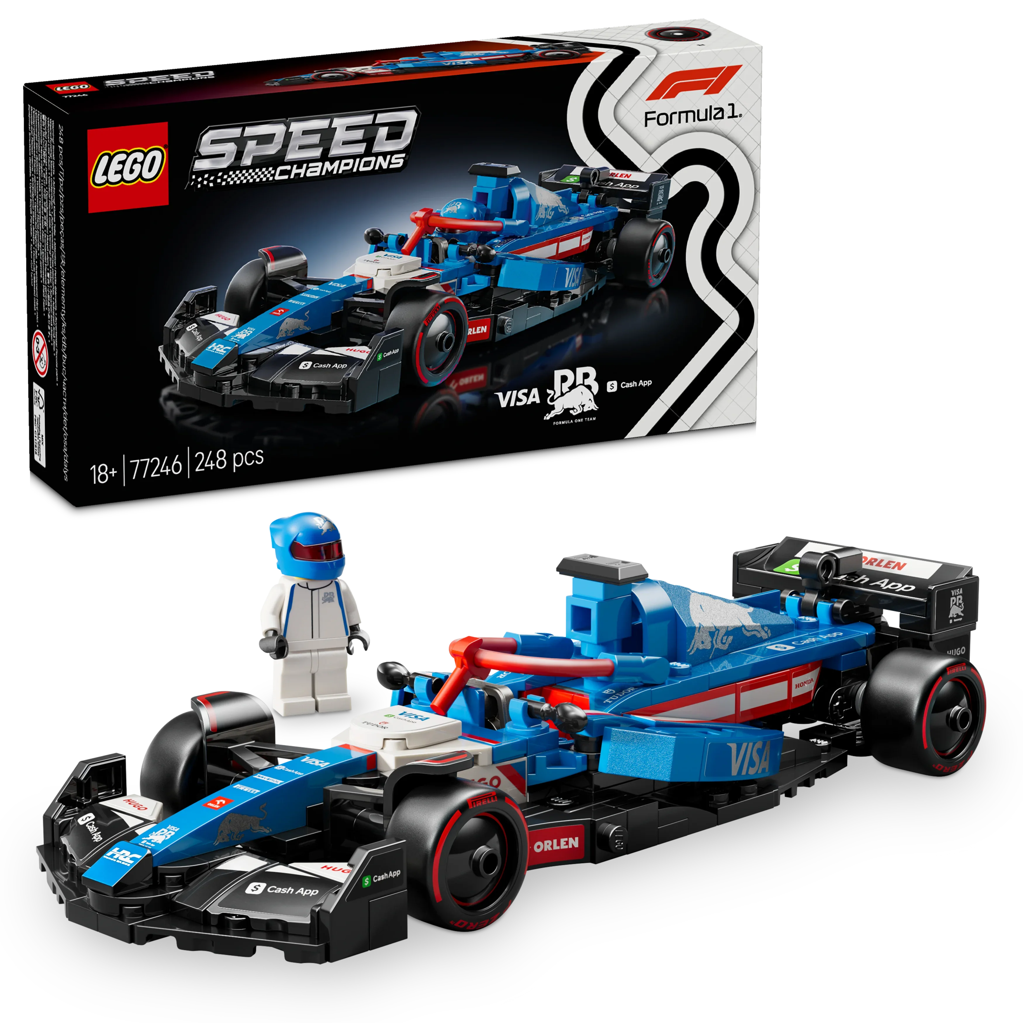 LEGO® 77246 Speed Champions Visa Cash App RB VCARB 01 F1® Rennauto