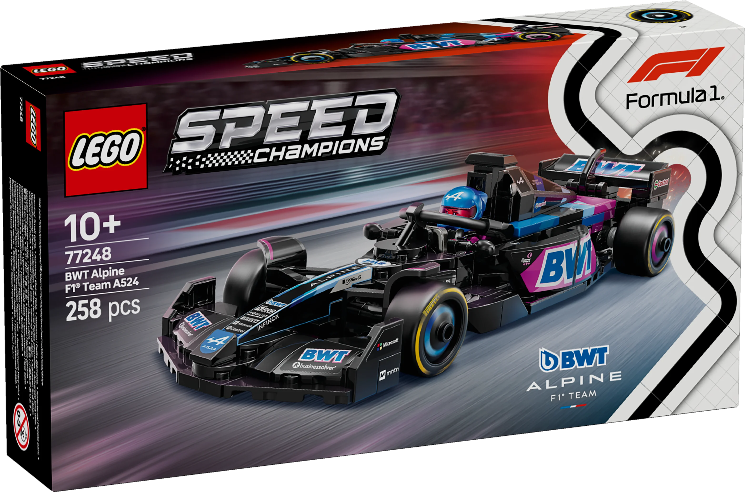 LEGO® 77248 Speed Champions BWT Alpine F1® Team A524 Rennauto