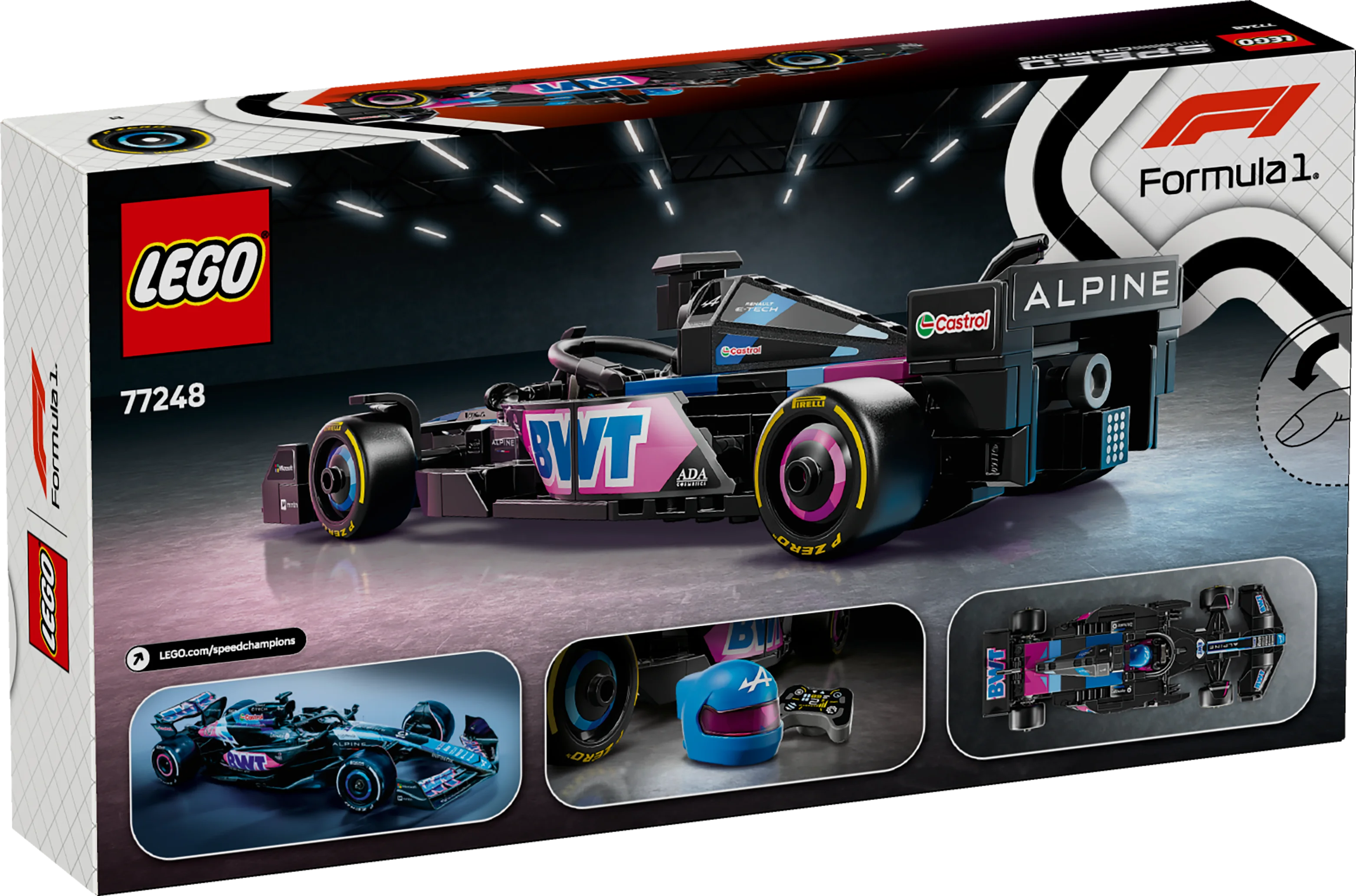 LEGO® 77248 Speed Champions BWT Alpine F1® Team A524 Rennauto