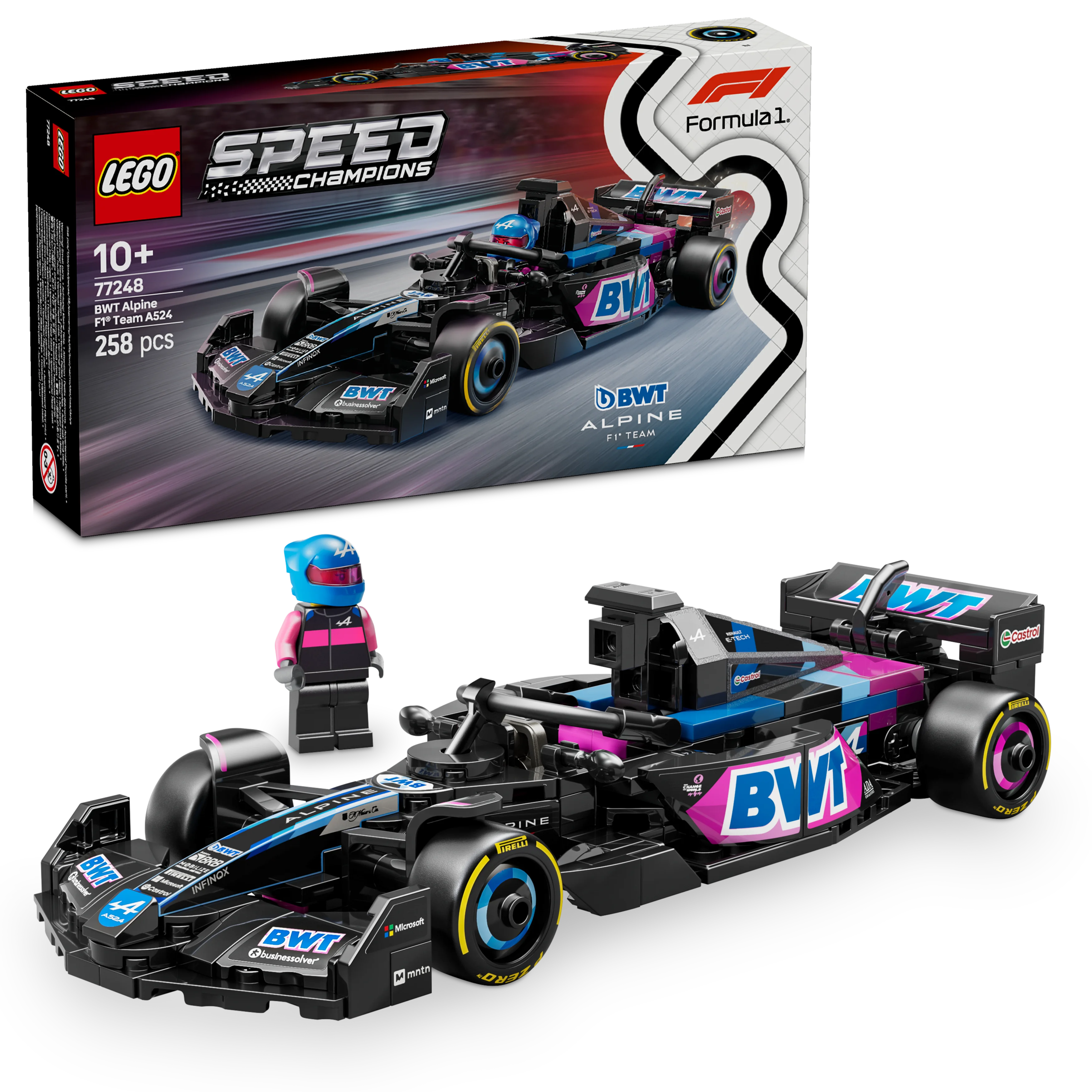 LEGO® 77248 Speed Champions BWT Alpine F1® Team A524 Rennauto